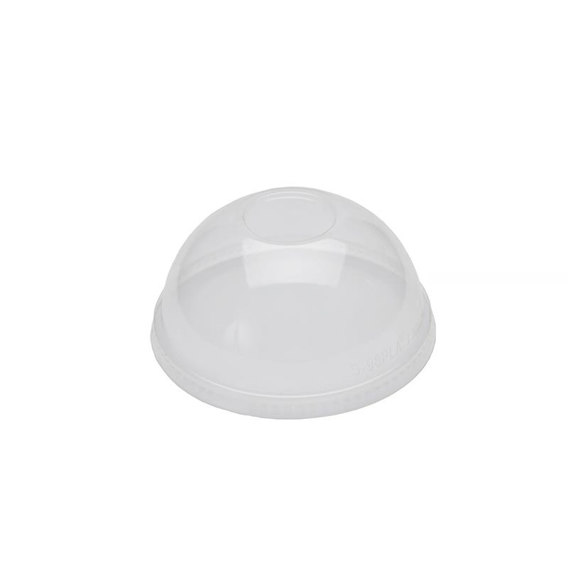Compostable Dome Lid for 10-24oz Cold Cups – No Hole Compostable Dome Lid for 10-24oz Cold Cups – No Hole