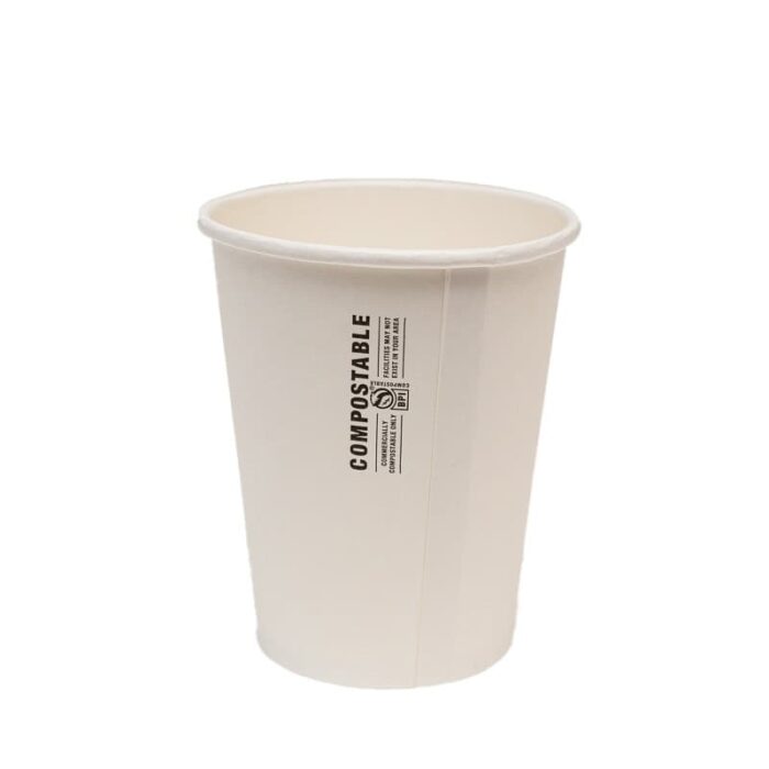 8oz Compostable Hot Paper Cup – Simple Plain - EcoWare - Global EcoWare ...