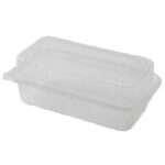 9×5″ Compostable PLA Clamshell Container