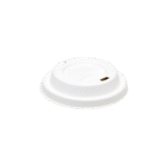 80mm Compostable Fibre Hot Lid – PFAS Free