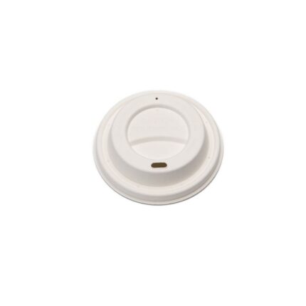 90mm Compostable Fibre Hot Lid – PFAS Free