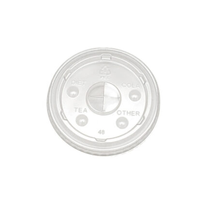 90mm PET Flat Lid for 8-22oz Paper Cold Cup