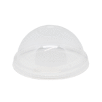 95mm RPET Dome Lid for QC12/16 – No Hole