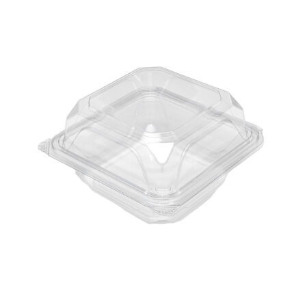 6×6″ RPET Clamshell Container