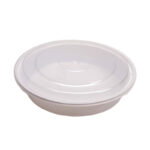 8” Round Deli Container – White Combo Pack