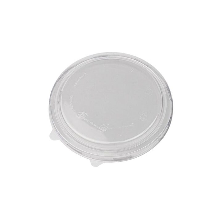 Compostable Lid for 44oz Kraft Paper Bowl – Clear Compostable Lid for 44oz Kraft Paper Bowl – Clear