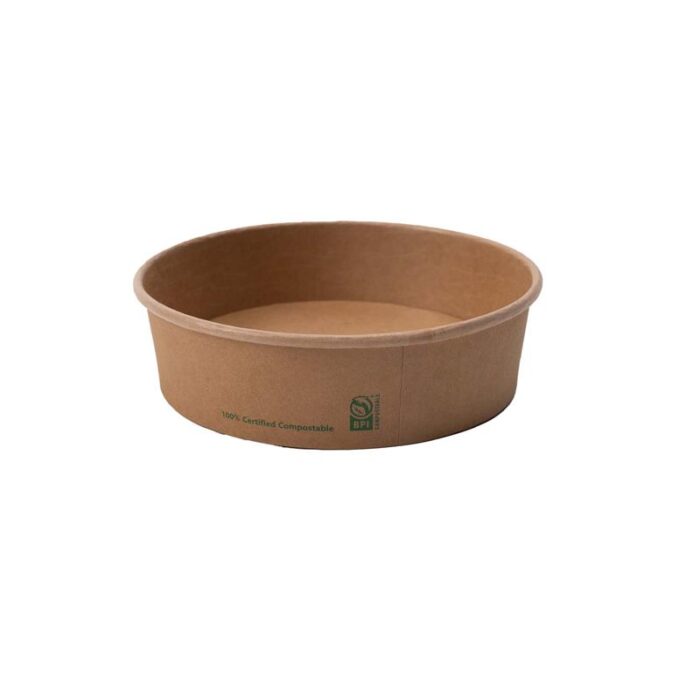 26oz Compostable Kraft Paper Bowl