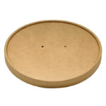 Compostable Kraft Paper Lid for 26/30oz Kraft Paper Bowl
