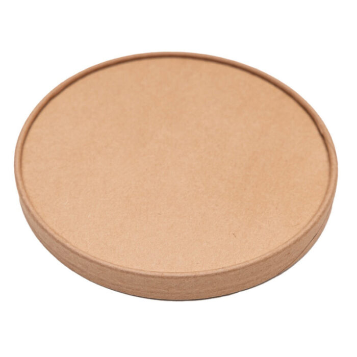 Compostable Kraft Paper Lid for 44oz Kraft Paper Bowl