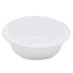32oz Round Deli Container – White Combo Pack