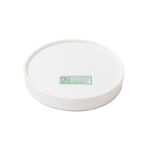 Compostable Paper Soup Lid for 12-32oz Paper Soup Cup