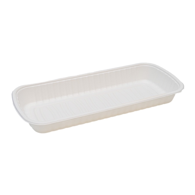Compostable Rib Tray – PLA Coated Compostable Rib Tray – PLA Coated