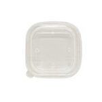 PET Lid for 16/22oz Bamboo Square Bowl