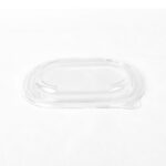 PET lid for Sugarcane 22/26oz Oval bowl