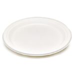 9” Compostable Sugarcane Plate