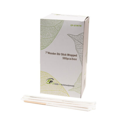 7” Wooden Stir Sticks Wrapped