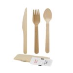 6″ Wooden Cutlery + Condiment Kit
