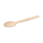 6” Compostable Wooden Soup Spoon