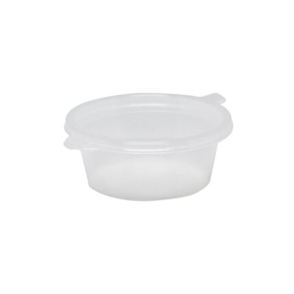 2oz Portion Cup with Hinged Lid