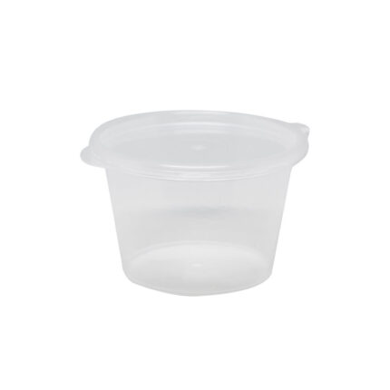 4oz Portion Cup with Hinged Lid